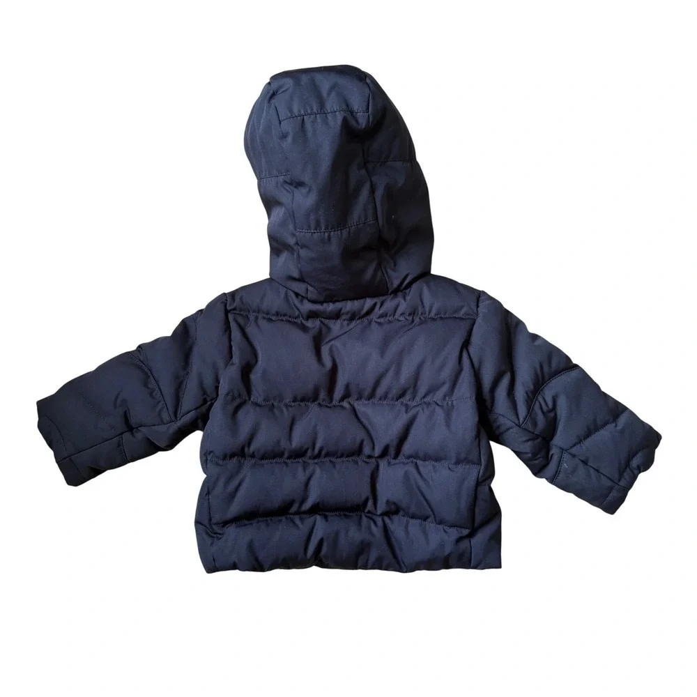 Polo Ralph Lauren Kids Navy Blue Big Pony Down Puffer‎ Jacket 9M Hooded Coat